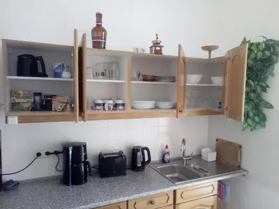 Küche/Küchenzeile in der Unterkunft AA-Apartment -7 Wohnungen für Geschäftsreisende - wie zu Hause