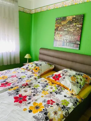 Ein Bett oder Betten in einem Zimmer der Unterkunft Fewo Dresden Zentrum Nähe Hauptbahnhof