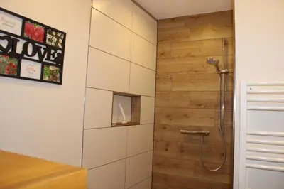 Ein Badezimmer in der Unterkunft Bärchenhof