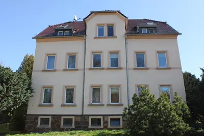Das Gebäude in dem sich die Ferienwohnung befindet