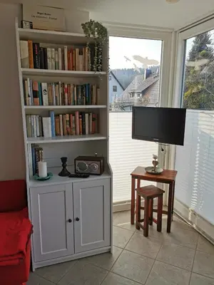 Die Bibliothek im Ferienhaus