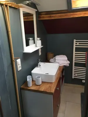 Ein Bett oder Betten in einem Zimmer der Unterkunft Ferienwohnung „Kleine Liebe“