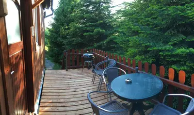 Ein Balkon oder eine Terrasse in der Unterkunft Ferienwohnung Magdalena