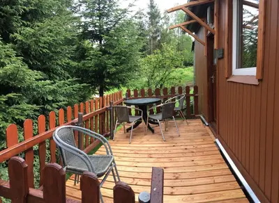 Ein Balkon oder eine Terrasse in der Unterkunft Ferienwohnung Magdalena