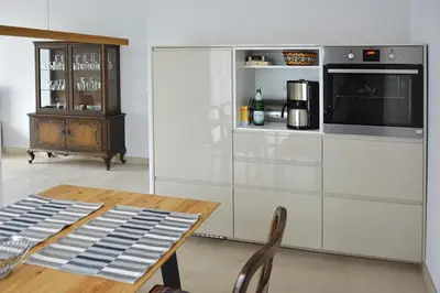 Küche/Küchenzeile in der Unterkunft Ferienwohnung Elbe