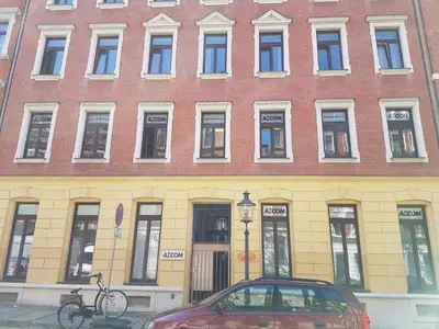 Das Gebäude in dem sich die Pension befindet