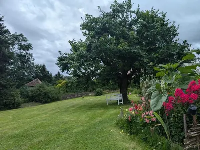 Ein Garten an der Unterkunft Ferienwohnung Janke