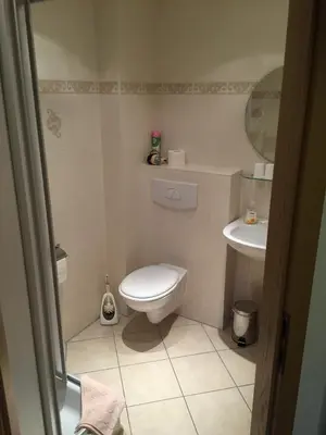 Ein Badezimmer in der Unterkunft Landhaus Gohrisch