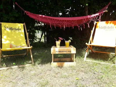 Ein Garten an der Unterkunft Fewo Abendsonne