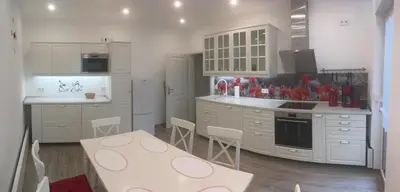 Küche/Küchenzeile in der Unterkunft zentral gelegene top ausgestattete Wohnung