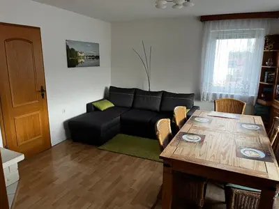 Ein Sitzbereich in der Unterkunft Kipsenblick