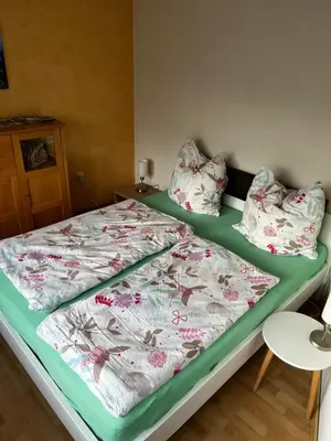 Ein Bett oder Betten in einem Zimmer der Unterkunft Kipsenblick
