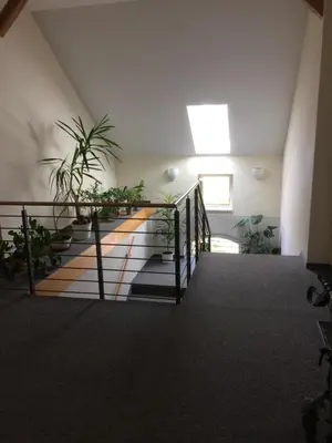 Ein Bett oder Betten in einem Zimmer der Unterkunft Ferienwohnung zum Storchennest