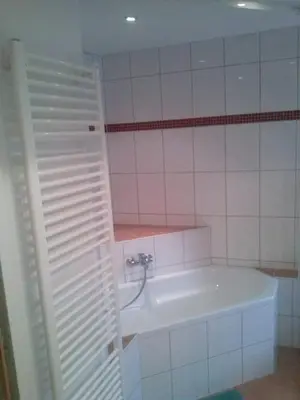 Ein Badezimmer in der Unterkunft Ferienwohnung Konrad - nahe Chemnitz