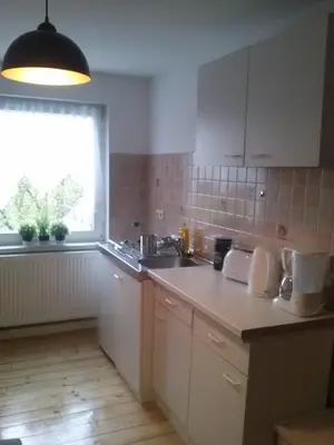 Küche/Küchenzeile in der Unterkunft Ferienwohnung Konrad - nahe Chemnitz