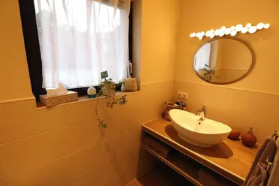 Ein Badezimmer in der Unterkunft Ferienhaus 