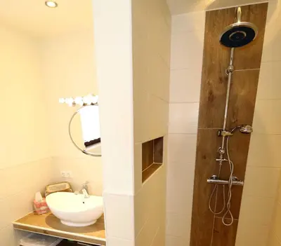Ein Badezimmer in der Unterkunft Ferienhaus 