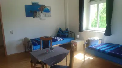 Ein Sitzbereich in der Unterkunft Giesis Wohlfühloase
