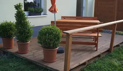 Ein Garten an der Unterkunft Ferienwohnung Berger