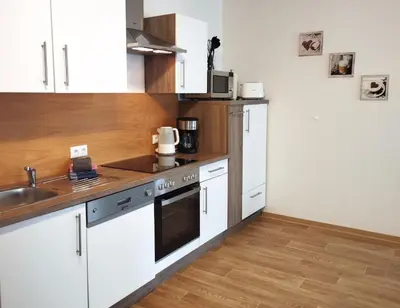 Küche/Küchenzeile in der Unterkunft Ferienwohnung Berger