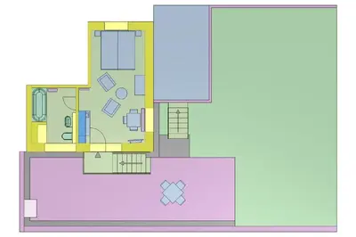 Grundriss der Unterkunft Campus Apartment Ernst