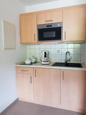 Küche/Küchenzeile in der Unterkunft Ferienwohnung Fischer