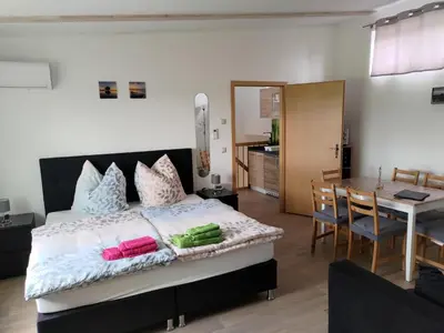 Küche/Küchenzeile in der Unterkunft Ferienwohnung Oertel - [#121787]