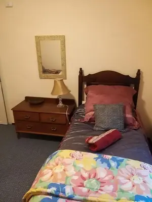 Ein Bett oder Betten in einem Zimmer der Unterkunft Schloss Kobershain