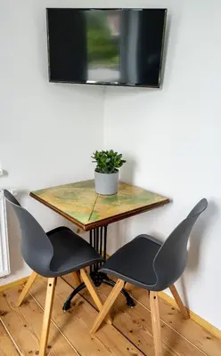 TV/Unterhaltungsangebot in der Unterkunft Ferienwohnungen im Gasthaus Zur Grünen Wiese