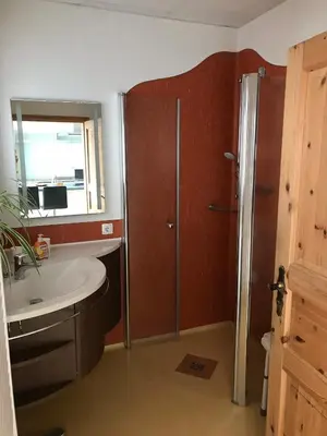 Ein Badezimmer in der Unterkunft Zur alten Tischlerei