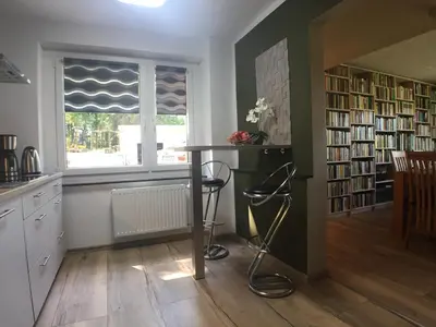 Die Bibliothek im Ferienhaus