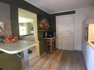 Küche/Küchenzeile in der Unterkunft Matzelhaus