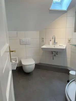 Ein Badezimmer in der Unterkunft Rittergut Hirschbach - Verwalterhaus