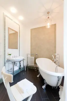 Ein Badezimmer in der Unterkunft Rebenhaus Meißen