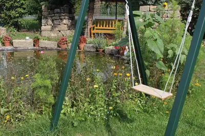 Ein Garten an der Unterkunft 