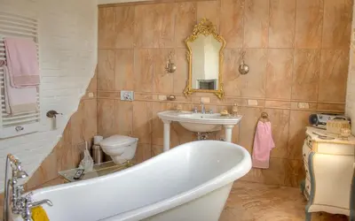 Ein Badezimmer in der Unterkunft Domizil Adler