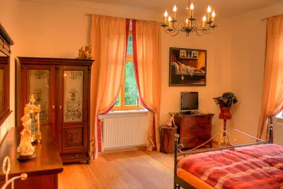 Ein Bett oder Betten in einem Zimmer der Unterkunft Domizil Adler