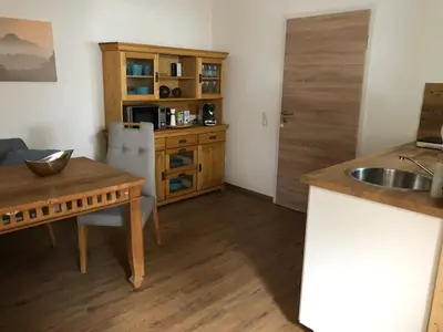 Küche/Küchenzeile in der Unterkunft Ferienwohnungen Schweizerhaus
