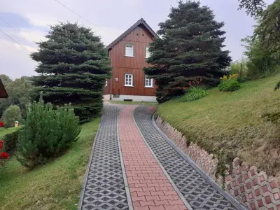 Ein Garten an der Unterkunft Ferienhaus Grabs
