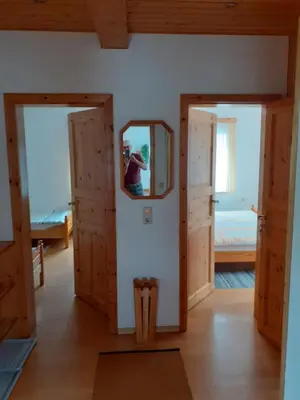 Ein Bett oder Betten in einem Zimmer der Unterkunft Ferienhaus Grabs