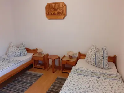 Ein Bett oder Betten in einem Zimmer der Unterkunft Ferienhaus Grabs