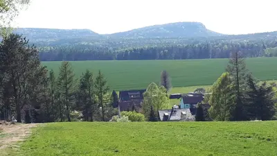 Naturlandschaft in der Nähe des Ferienhauses