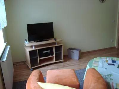 TV/Unterhaltungsangebot in der Unterkunft Ferienwohnung Kriedel
