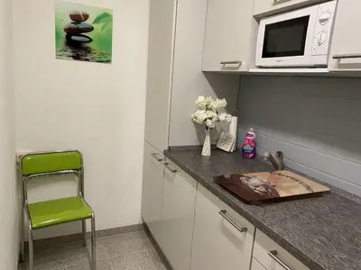 Küche/Küchenzeile in der Unterkunft Gästehaus Matthias