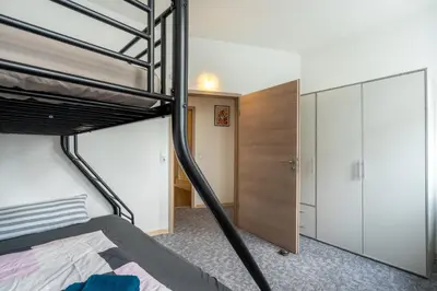 Ein Bett oder Betten in einem Zimmer der Unterkunft Wohnen in 09599 Freiberg