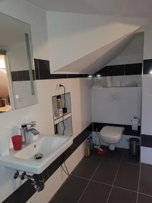 Ein Badezimmer in der Unterkunft Pieschen Hertz _toller Preis