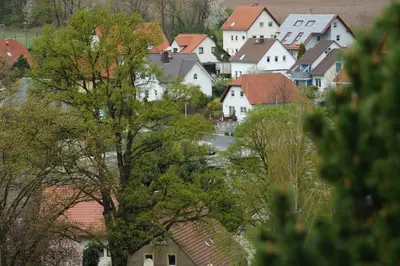 Das Gebäude in dem sich die Ferienwohnung befindet