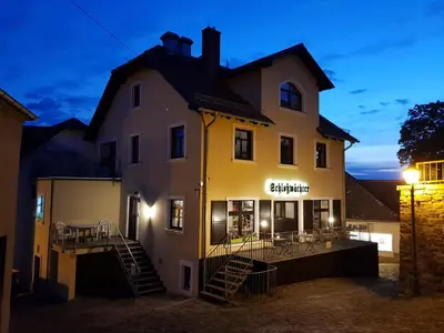 Das Gebäude in dem sich die Ferienwohnung befindet