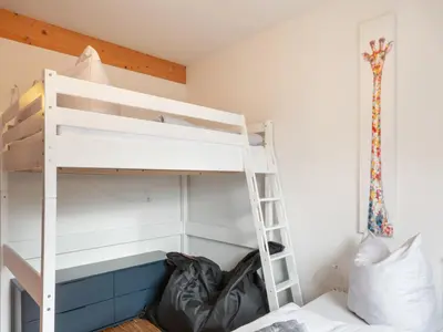 Ein Bett oder Betten in einem Zimmer der Unterkunft Exklusives Ferienhaus in Freital
