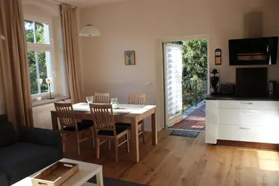 Küche/Küchenzeile in der Unterkunft Ferienwohnung Goldgrund